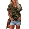 image:imageAlaroo Womens Summer Tops 2026 V Neck Short Sleeve Shirts Trendy Dressy Casual Vacation Outfits PrintedPrint 17