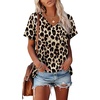 image:imageAlaroo Womens Summer Tops 2026 V Neck Short Sleeve Shirts Trendy Dressy Casual Vacation Outfits PrintedPrint 18