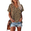 image:imageAlaroo Womens Summer Tops 2026 V Neck Short Sleeve Shirts Trendy Dressy Casual Vacation Outfits PrintedPrint 20