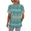 image:imageAlaroo Womens Summer Tops 2026 V Neck Short Sleeve Shirts Trendy Dressy Casual Vacation Outfits PrintedPrint 21