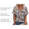 image:imageAlaroo Womens Summer Tops 2026 V Neck Short Sleeve Shirts Trendy Dressy Casual Vacation Outfits PrintedPrint 22