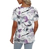 image:imageAlaroo Womens Summer Tops 2026 V Neck Short Sleeve Shirts Trendy Dressy Casual Vacation Outfits PrintedPrint 23