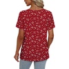 image:imageAlaroo Womens Summer Tops 2026 V Neck Short Sleeve Shirts Trendy Dressy Casual Vacation Outfits PrintedPrint 24