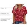 image:imageAlaroo Womens Summer Tops 2026 V Neck Short Sleeve Shirts Trendy Dressy Casual Vacation Outfits PrintedPrint 24
