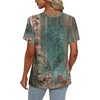 image:imageAlaroo Womens Summer Tops 2026 V Neck Short Sleeve Shirts Trendy Dressy Casual Vacation Outfits PrintedPrint 25