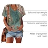 image:imageAlaroo Womens Summer Tops 2026 V Neck Short Sleeve Shirts Trendy Dressy Casual Vacation Outfits PrintedPrint 25