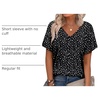 image:imageAlaroo Womens Summer Tops 2026 V Neck Short Sleeve Shirts Trendy Dressy Casual Vacation Outfits PrintedPrint 26