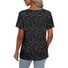 image:imageAlaroo Womens Summer Tops 2026 V Neck Short Sleeve Shirts Trendy Dressy Casual Vacation Outfits PrintedPrint 26