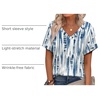 image:imageAlaroo Womens Summer Tops 2026 V Neck Short Sleeve Shirts Trendy Dressy Casual Vacation Outfits PrintedPrint 29