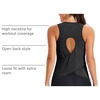 image:imageAlaroo Womens Workout Tank Tops Sleeveless Short Shirts for Sport Athletic Yoga Running Gym Loose Crop 2026Black