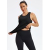 image:imageAlaroo Womens Workout Tank Tops Sleeveless Short Shirts for Sport Athletic Yoga Running Gym Loose Crop 2026Black