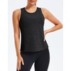 image:imageAlaroo Womens Workout Tank Tops Sleeveless Short Shirts for Sport Athletic Yoga Running Gym Loose Crop 2026Black