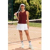 image:imageAlaroo Womens Workout Tank Tops Sleeveless Short Shirts for Sport Athletic Yoga Running Gym Loose Crop 2026Deep Wine Red