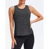 image:imageAlaroo Womens Workout Tank Tops Sleeveless Short Shirts for Sport Athletic Yoga Running Gym Loose Crop 2026Grey