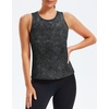 image:imageAlaroo Womens Workout Tank Tops Sleeveless Short Shirts for Sport Athletic Yoga Running Gym Loose Crop 2026Greyish Black