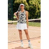 image:imageAlaroo Womens Workout Tank Tops Sleeveless Short Shirts for Sport Athletic Yoga Running Gym Loose Crop 2026Leaf Pattern Print