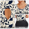 image:imageAlaroo Womens Workout Tank Tops Sleeveless Short Shirts for Sport Athletic Yoga Running Gym Loose Crop 2026Leaf Pattern Print
