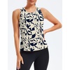 image:imageAlaroo Womens Workout Tank Tops Sleeveless Short Shirts for Sport Athletic Yoga Running Gym Loose Crop 2026Leaf Pattern Print