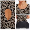 image:imageAlaroo Womens Workout Tank Tops Sleeveless Short Shirts for Sport Athletic Yoga Running Gym Loose Crop 2026Leopard Print