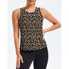 image:imageAlaroo Womens Workout Tank Tops Sleeveless Short Shirts for Sport Athletic Yoga Running Gym Loose Crop 2026Leopard Print