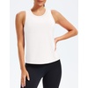 image:imageAlaroo Womens Workout Tank Tops Sleeveless Short Shirts for Sport Athletic Yoga Running Gym Loose Crop 2026White