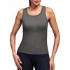 image:imageAlaroo Workout Tank Tops for Women Racerback Athletic Gym Clothes Womens Yoga Tight Fit Sleeveless Shirts ActivewearCharcoal Grey