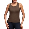 image:imageAlaroo Workout Tank Tops for Women Racerback Athletic Gym Clothes Womens Yoga Tight Fit Sleeveless Shirts ActivewearChocolate Brown