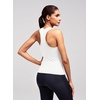 image:imageAlaroo Workout Tank Tops for Women Racerback Athletic Gym Clothes Womens Yoga Tight Fit Sleeveless Shirts ActivewearWhite