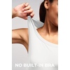 image:imageAlaroo Workout Tank Tops for Women Racerback Athletic Gym Clothes Womens Yoga Tight Fit Sleeveless Shirts ActivewearWhite