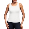 image:imageAlaroo Workout Tank Tops for Women Racerback Athletic Gym Clothes Womens Yoga Tight Fit Sleeveless Shirts ActivewearWhite