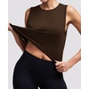 image:imageAlaroo Workout Tank Tops for Women Sleeveless Crop Top Lightweight Athletic Tank Top Yoga Running Pilates 2026Brown
