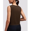 image:imageAlaroo Workout Tank Tops for Women Sleeveless Crop Top Lightweight Athletic Tank Top Yoga Running Pilates 2026Brown