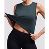 image:imageAlaroo Workout Tank Tops for Women Sleeveless Crop Top Lightweight Athletic Tank Top Yoga Running Pilates 2026Navy Blue
