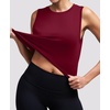 image:imageAlaroo Workout Tank Tops for Women Sleeveless Crop Top Lightweight Athletic Tank Top Yoga Running Pilates 2026Red Wine