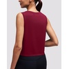 image:imageAlaroo Workout Tank Tops for Women Sleeveless Crop Top Lightweight Athletic Tank Top Yoga Running Pilates 2026Red Wine