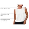 image:imageAlaroo Workout Tank Tops for Women Sleeveless Crop Top Lightweight Athletic Tank Top Yoga Running Pilates 2026White
