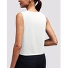 image:imageAlaroo Workout Tank Tops for Women Sleeveless Crop Top Lightweight Athletic Tank Top Yoga Running Pilates 2026White