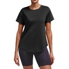 image:imageAlaroo Workout Tops for Women Short Sleeve TShirts Loose Fit Athletic Fitness Clothing for Gym Running Yoga Summer Tops 2026Black