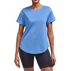 image:imageAlaroo Workout Tops for Women Short Sleeve TShirts Loose Fit Athletic Fitness Clothing for Gym Running Yoga Summer Tops 2026Blue