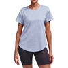 image:imageAlaroo Workout Tops for Women Short Sleeve TShirts Loose Fit Athletic Fitness Clothing for Gym Running Yoga Summer Tops 2026Blue Stripes