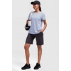 image:imageAlaroo Workout Tops for Women Short Sleeve TShirts Loose Fit Athletic Fitness Clothing for Gym Running Yoga Summer Tops 2026Blue Stripes