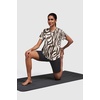 image:imageAlaroo Workout Tops for Women Short Sleeve TShirts Loose Fit Athletic Fitness Clothing for Gym Running Yoga Summer Tops 2026Brown Zebra Pattern