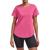 image:imageAlaroo Workout Tops for Women Short Sleeve TShirts Loose Fit Athletic Fitness Clothing for Gym Running Yoga Summer Tops 2026Hot Pink