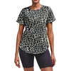 image:imageAlaroo Workout Tops for Women Short Sleeve TShirts Loose Fit Athletic Fitness Clothing for Gym Running Yoga Summer Tops 2026Leopard Print