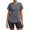 image:imageAlaroo Workout Tops for Women Short Sleeve TShirts Loose Fit Athletic Fitness Clothing for Gym Running Yoga Summer Tops 2026Navy Blue
