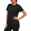 image:imageWomens Workout Tops for Women Sun Shirts UPF 50 Short Sleeve UV Protection Shirt Lightweight Quick Dry Hiking Top for WomenBlack