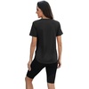 image:imageWomens Workout Tops for Women Sun Shirts UPF 50 Short Sleeve UV Protection Shirt Lightweight Quick Dry Hiking Top for WomenBlack