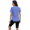 image:imageWomens Workout Tops for Women Sun Shirts UPF 50 Short Sleeve UV Protection Shirt Lightweight Quick Dry Hiking Top for WomenBlue