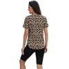 image:imageWomens Workout Tops for Women Sun Shirts UPF 50 Short Sleeve UV Protection Shirt Lightweight Quick Dry Hiking Top for WomenFloral Leopard