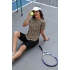 image:imageWomens Workout Tops for Women Sun Shirts UPF 50 Short Sleeve UV Protection Shirt Lightweight Quick Dry Hiking Top for WomenFloral Leopard